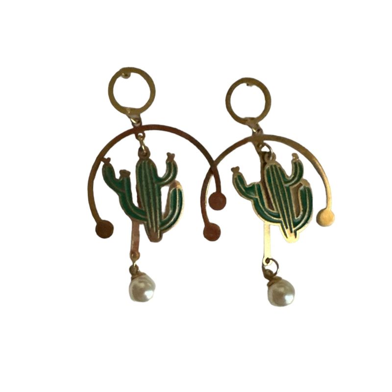 GENERICO - Aros Diseños Cactus Colores