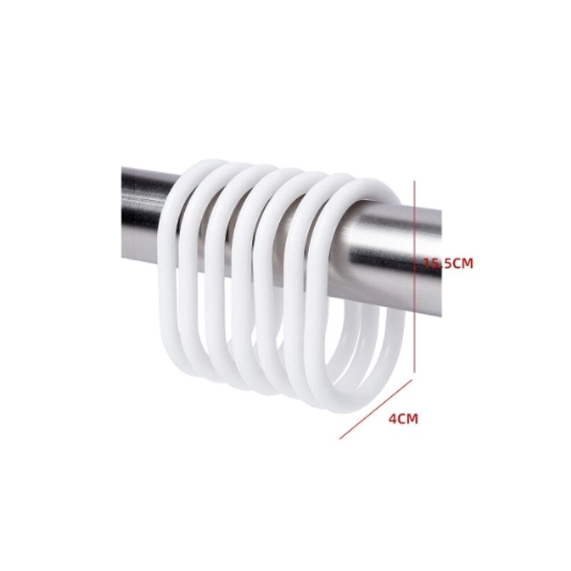 GENERICO - Argollas Para Cortinas De Baño 4X15.5CM 12 Unid