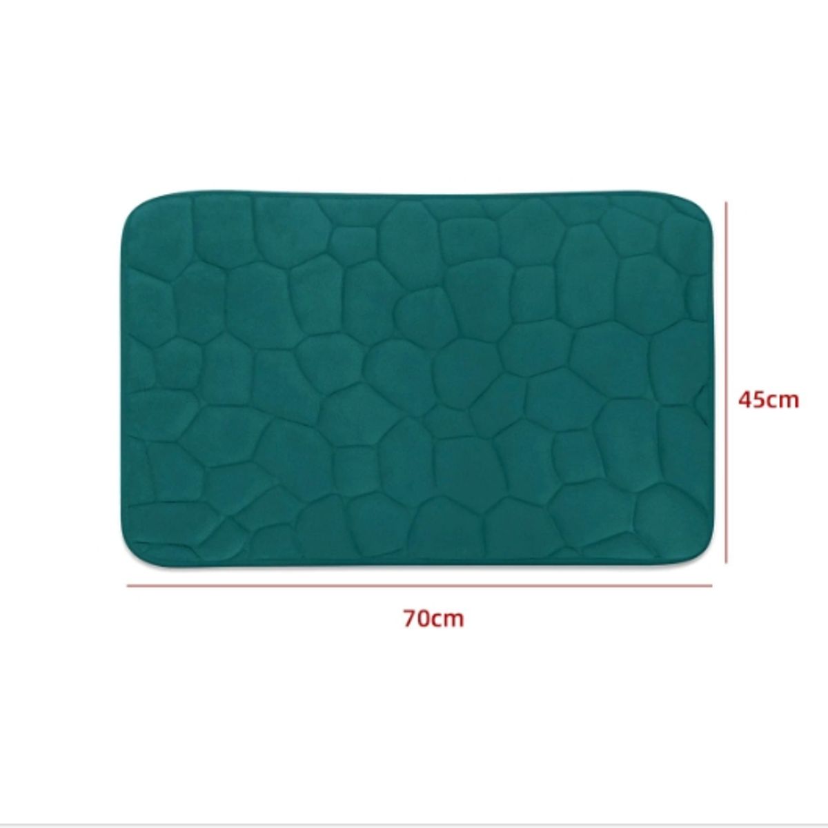 GENERICO - Alfombra De Baño Diseño Piedra 45X70CM