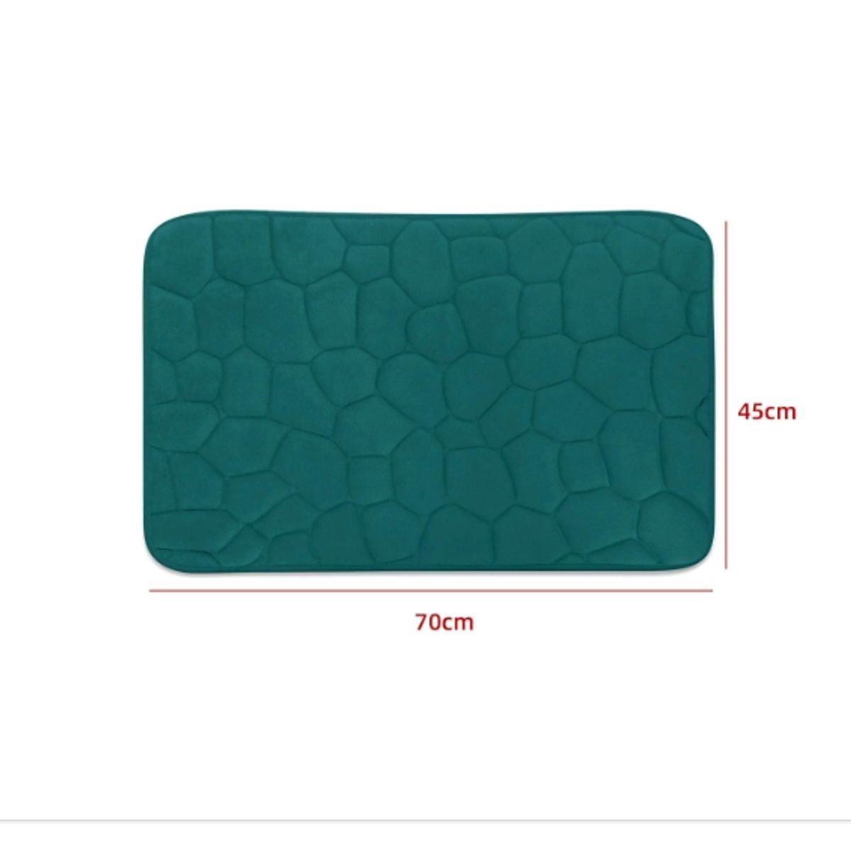 GENERICO - Alfombra De Baño Diseño Piedra 45X70CM