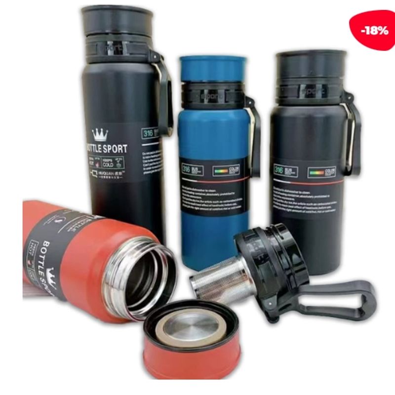 GENERICO - Termo Para Bebibas Liso Inoxidable 900ML