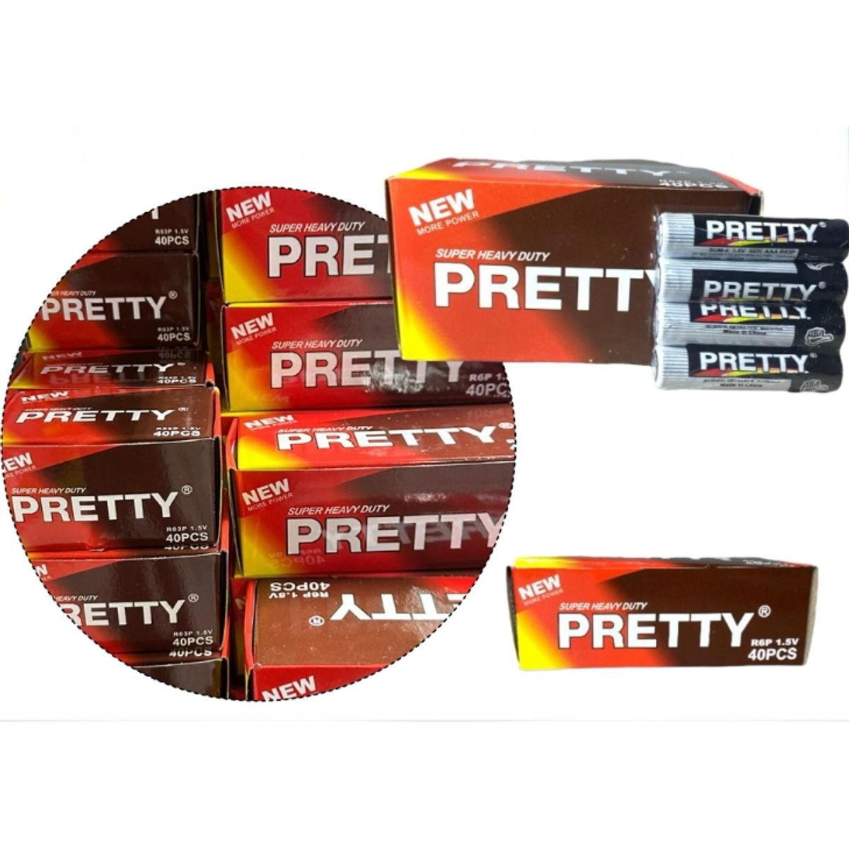 GENERICO - Caja Pack 40 Pilas AAA Triple 1.5 Volt