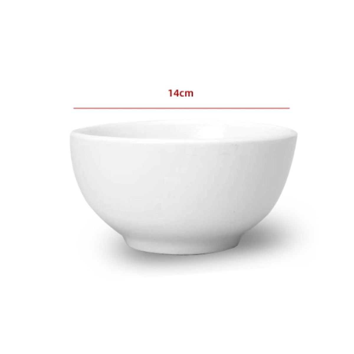 GENERICO - Cuenco De Ceramica Color Blanco 14CM