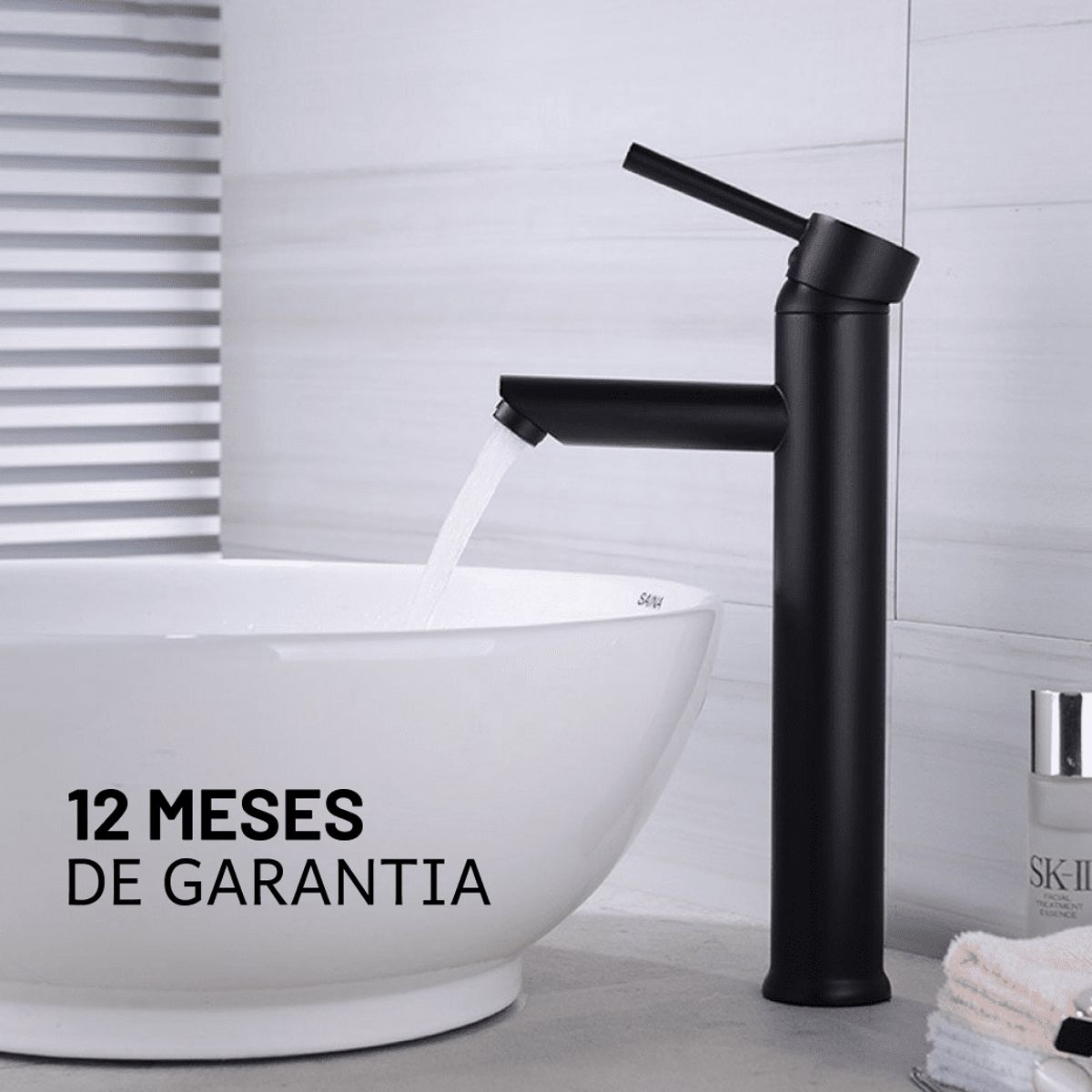 GENERICO - Mezcladora Llave Para Fregadero Lavabo Baño + 2 Mangueras