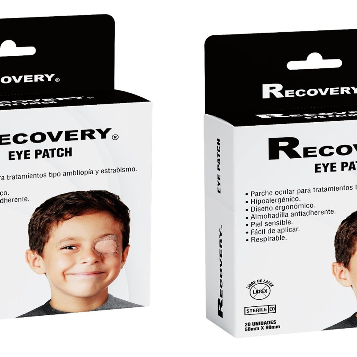 RECOVERY - PACK 2 PARCHE OCULARES  58mmx80mm  RECOVERY