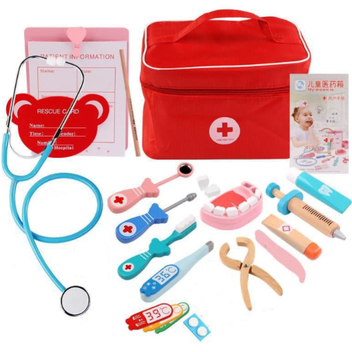 OEM - Set Doctora Juguete Madera