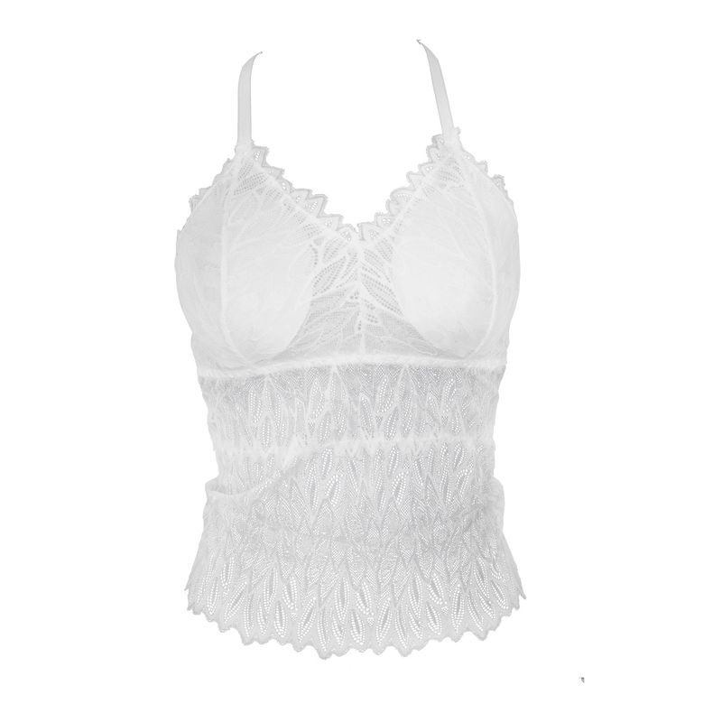 EVERSO - 3x Sostén Sujetador Bralette Top Lencería Encaje Largar T