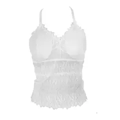 EVERSO - 3x Sostén Sujetador Bralette Top Lencería Encaje Largar T