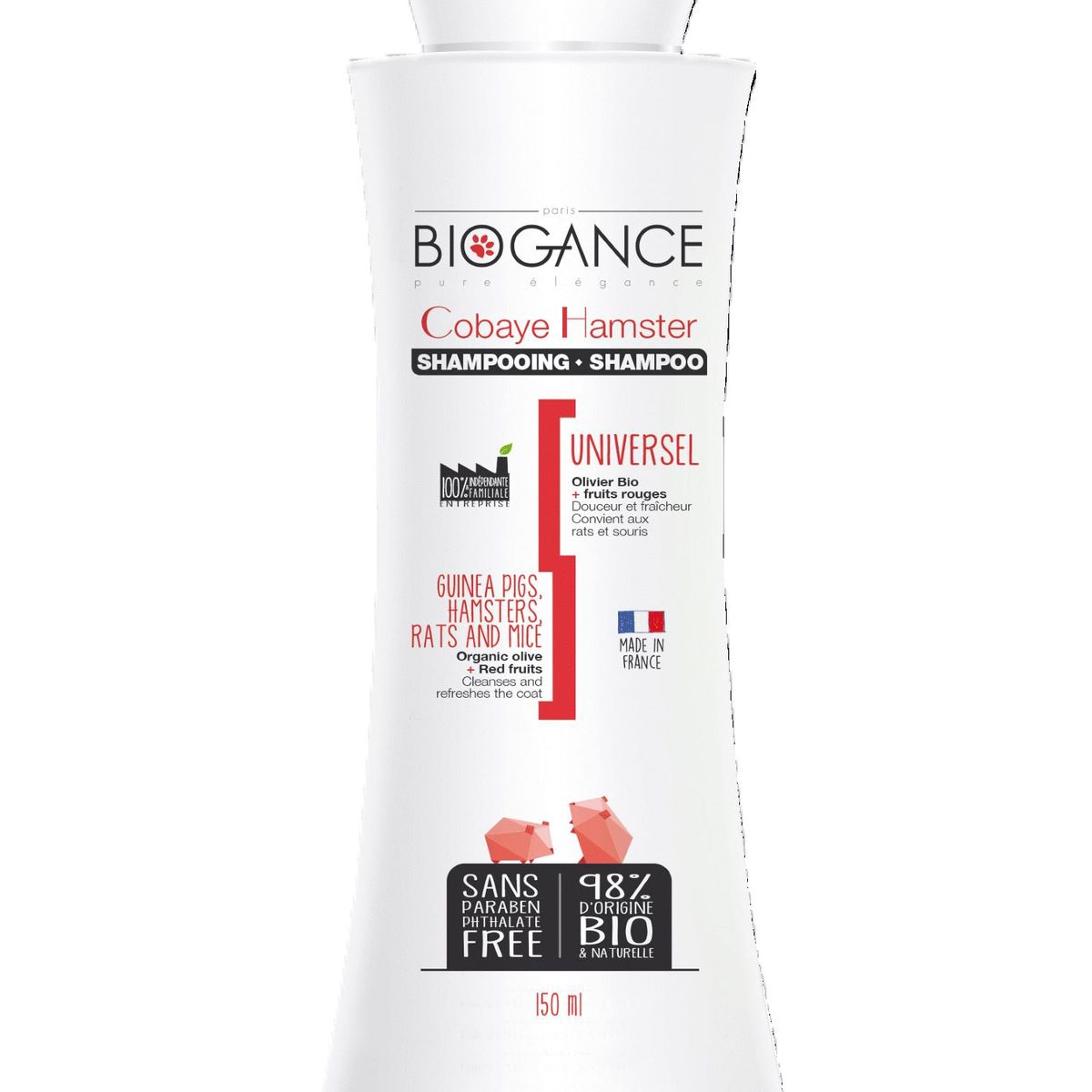 BIOGANCE - Shampoo para Hamster & Guinea Pig, 150 Ml, Biogance
