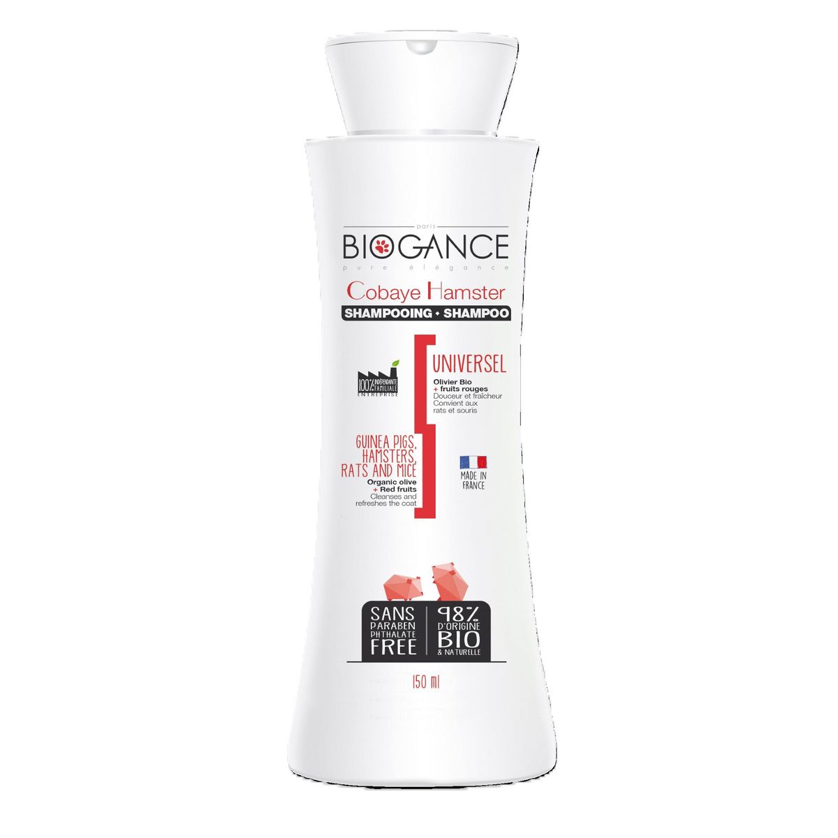 BIOGANCE - Shampoo para Hamster & Guinea Pig, 150 Ml, Biogance
