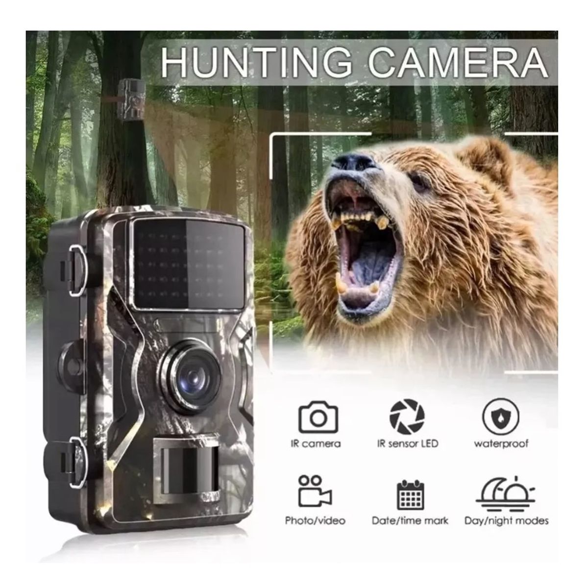 GENERICO - Cámara Nocturna Portatil Video Full Hd Rastreo 16mp