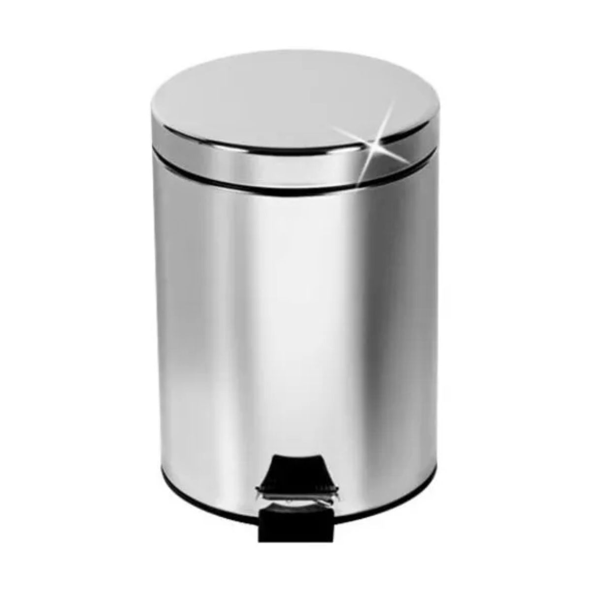 TAUMM - Basurero Papelero Pedal 5 Lts Acero Inoxidable