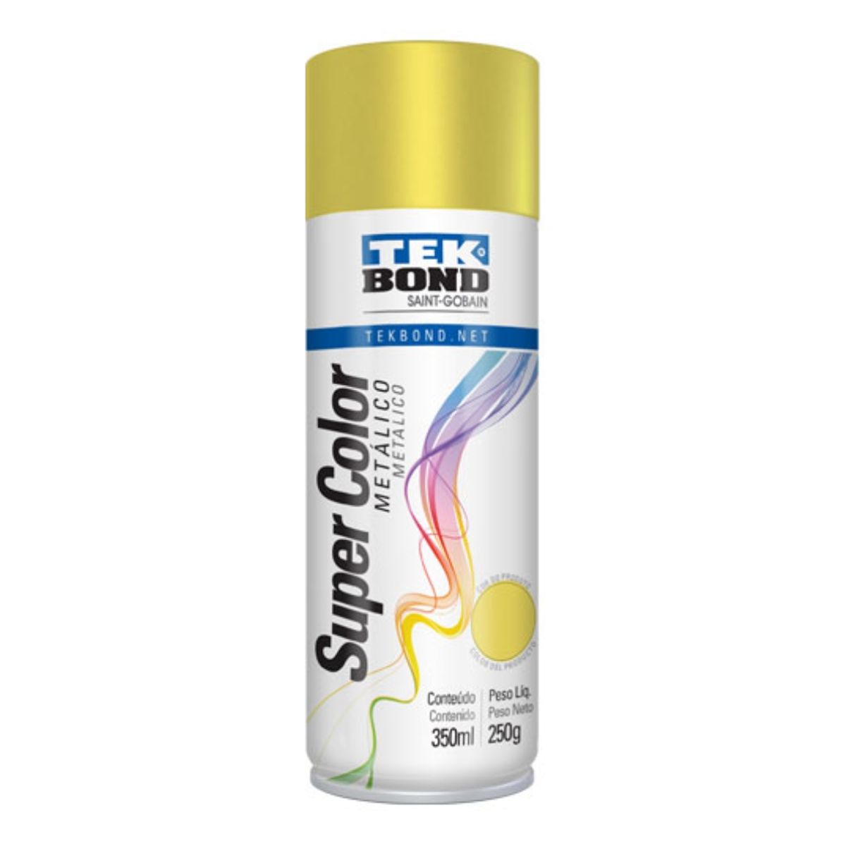 TEKBOND - PINTURA EN SPRAY USO GENERAL DORADO 350 ML/250G TEKBOND