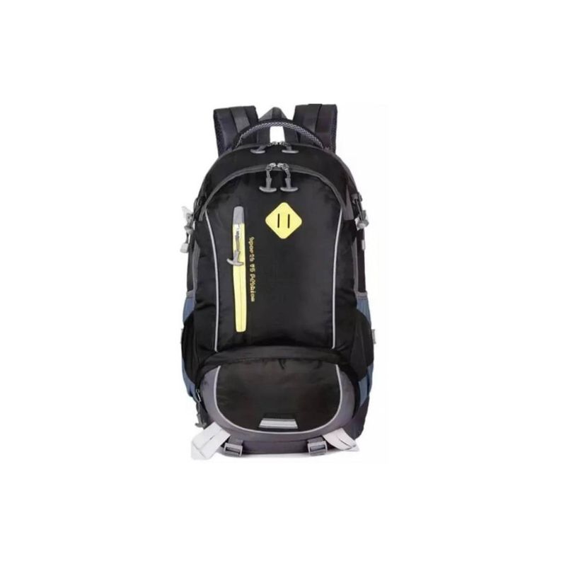 GENERICO - Mochila DEPORTIVA 40 Litros NEGRO NUEVA