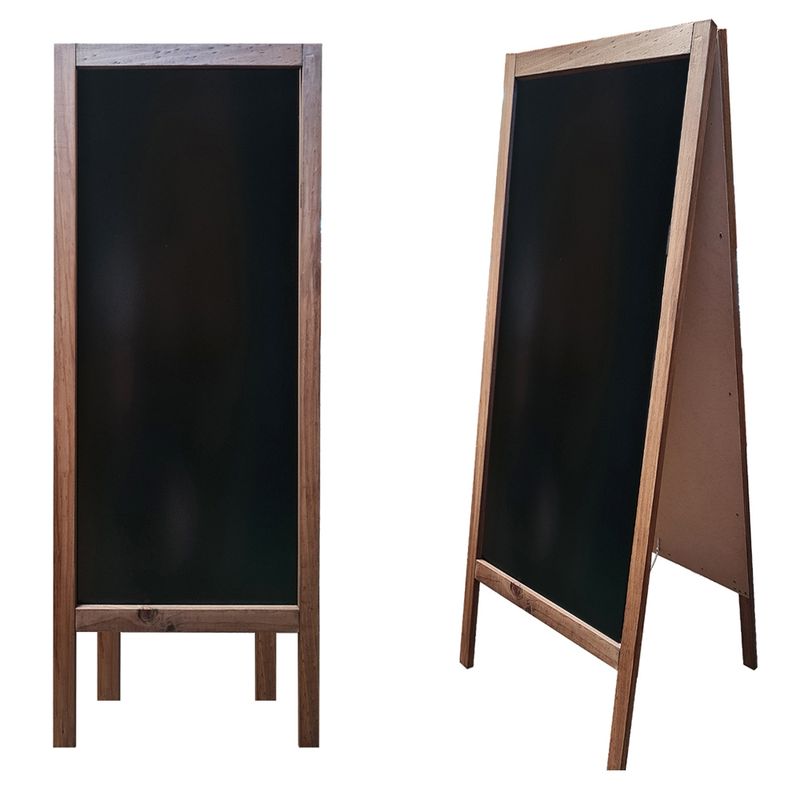 ARTE CHICO - Pizarra de madera para Negocios tipo Paloma Alta 140x50 cm