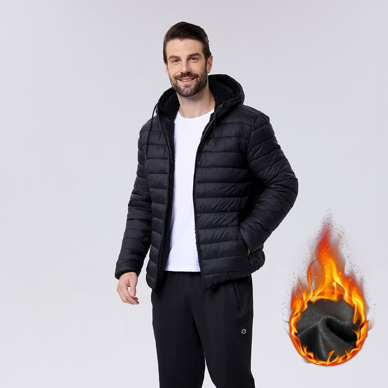 EASTONE - Parka Con Capucha Hombre Y Forro De Peludo Eastone