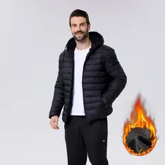 EASTONE - Parka Con Capucha Hombre Y Forro De Peludo