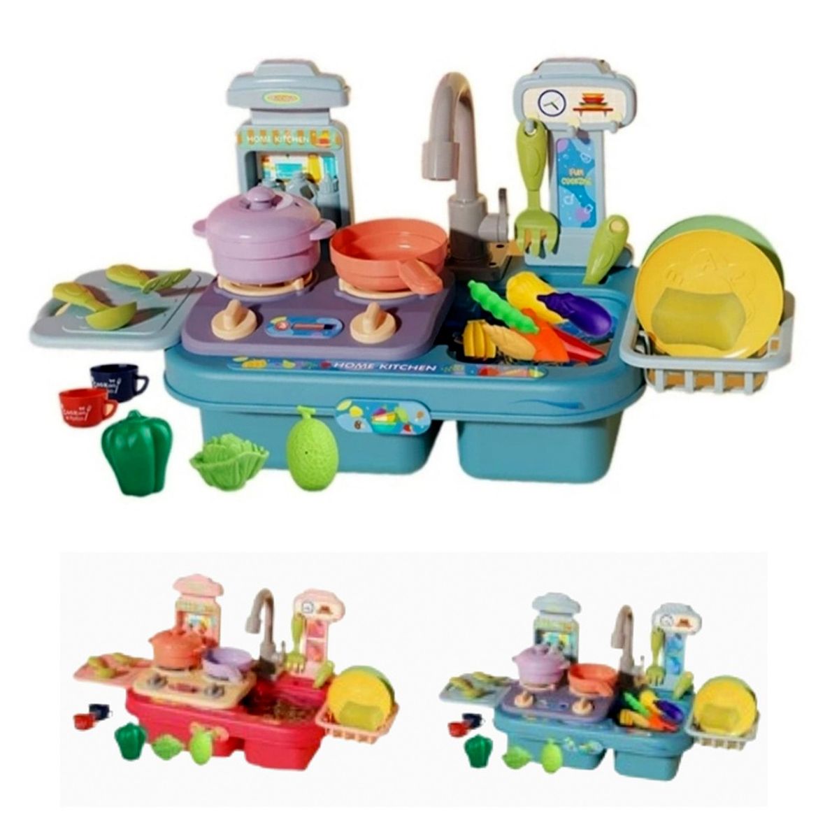 GENERICO - Lavaplatos Juguete Agua Real Juguete Niños Unisex M