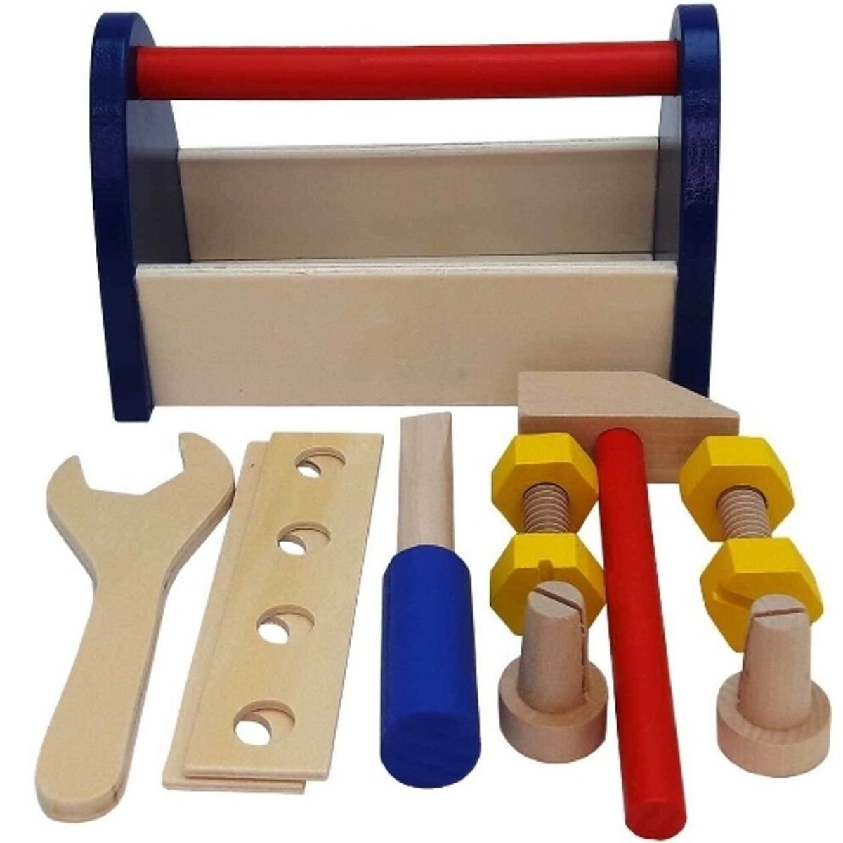 GENERICO - Canasto Herramienta Juguete Madera