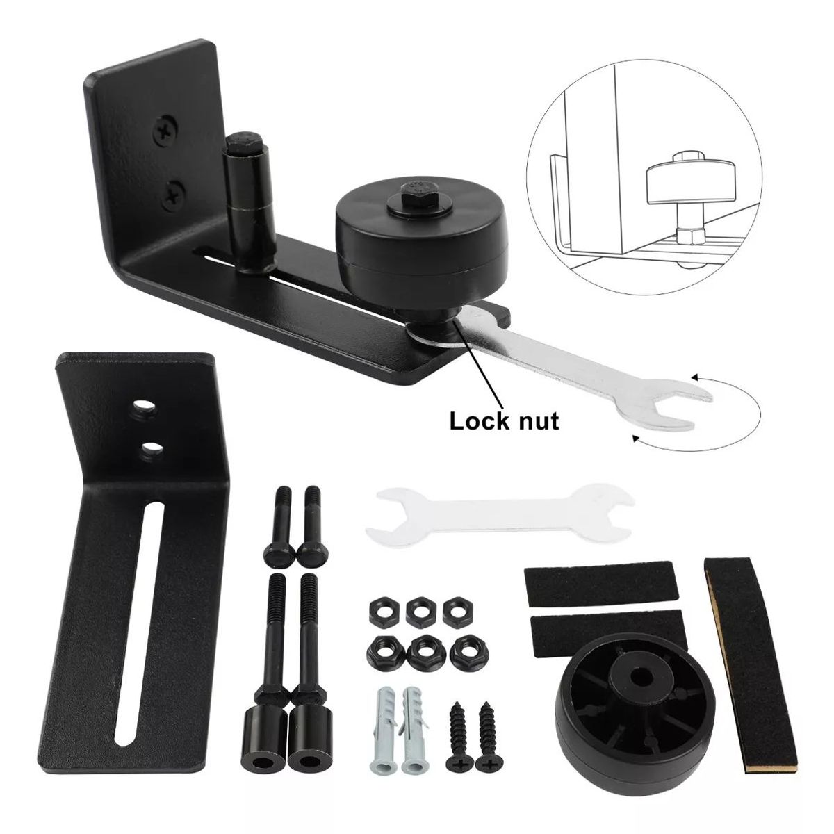 KUANGYE - 8 En 1 Para Puerta Corredera, Guía De Suelo Para Puerta