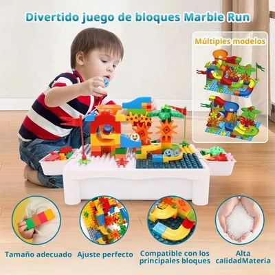 Imagen 2 del producto Juego Incluye Bloques 190pc , Mesa , 2 Silla, 4 Cajas Latera
