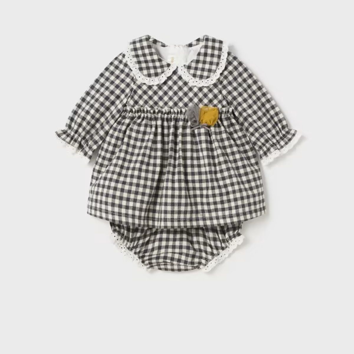 MAYORAL - Vestido Elegante con cubrepañal Better Cotton recién nacido