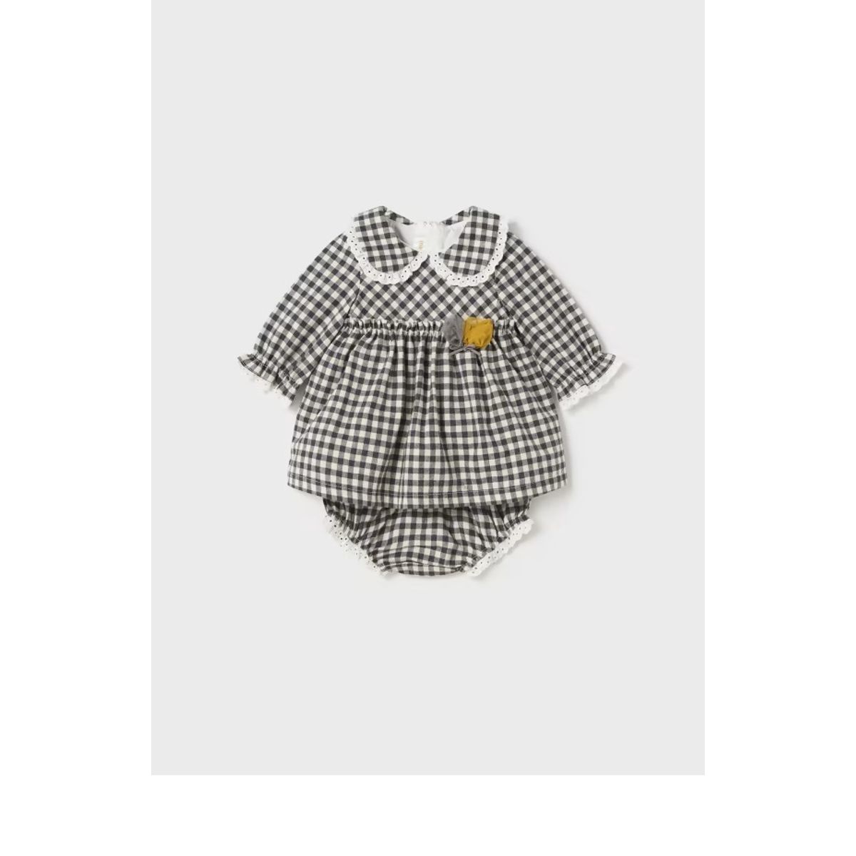 MAYORAL - Vestido Elegante con cubrepañal Better Cotton recién nacido