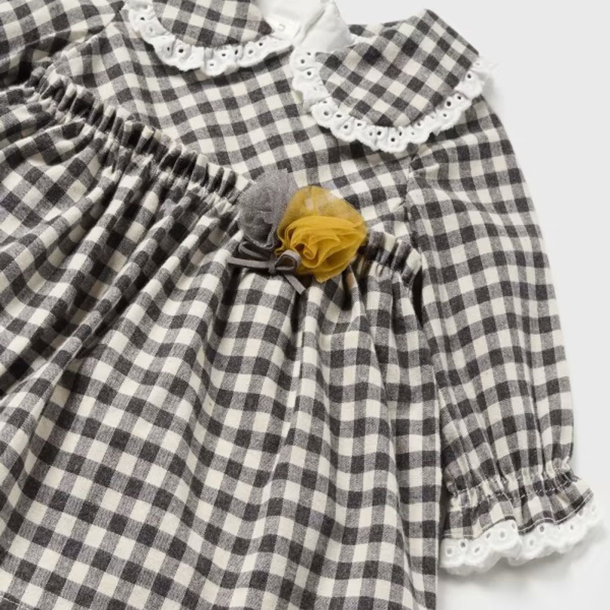 MAYORAL - Vestido Elegante con cubrepañal Better Cotton recién nacido