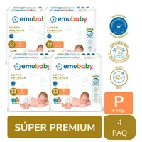 Premium P X4 Paquetes 88 pañales