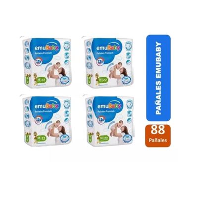 Imagen 2 del producto Premium M X4 paquetes 88 pañales