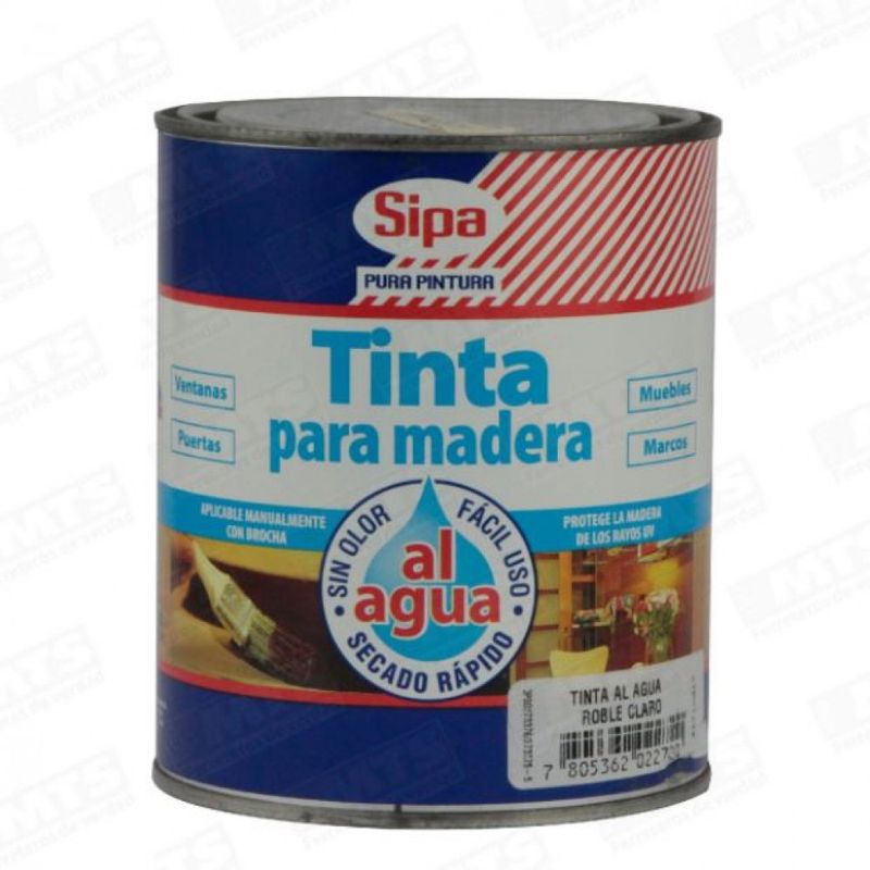 SIPA - Tinta Para Madera al Agua Sipa 800 cc Roble Claro