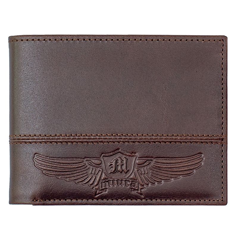MIURA - Billetera Guido Miura Cuero Natural Con Protección RFID