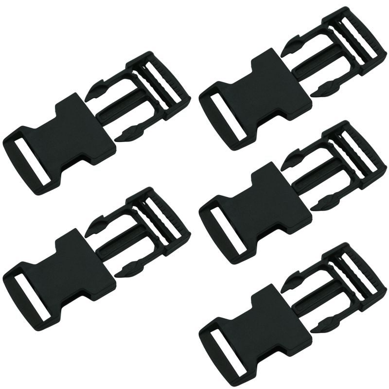 GENERICO - 5X Hebilla Tip Top para huinchas de 2.5 Broche mochila bolso
