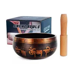GENERICO - Set Cuenco 8cm Tibetano Baqueta