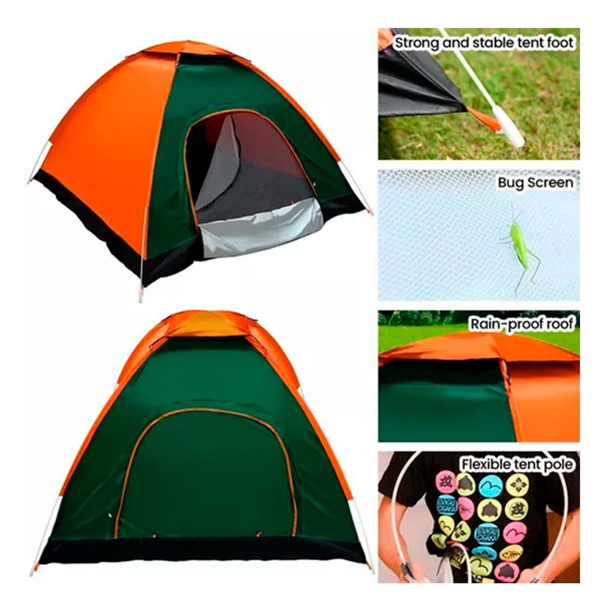 GENERICO - Carpa Camping Para 2 Personas Autoarmable