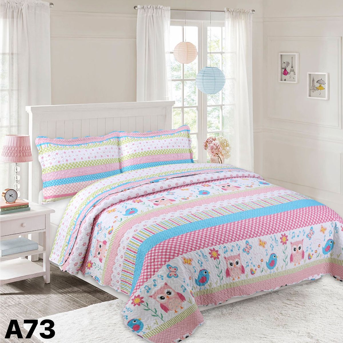 GENERICO - Cubrecama Quilt Plaza Y Media Hermosos Diseños