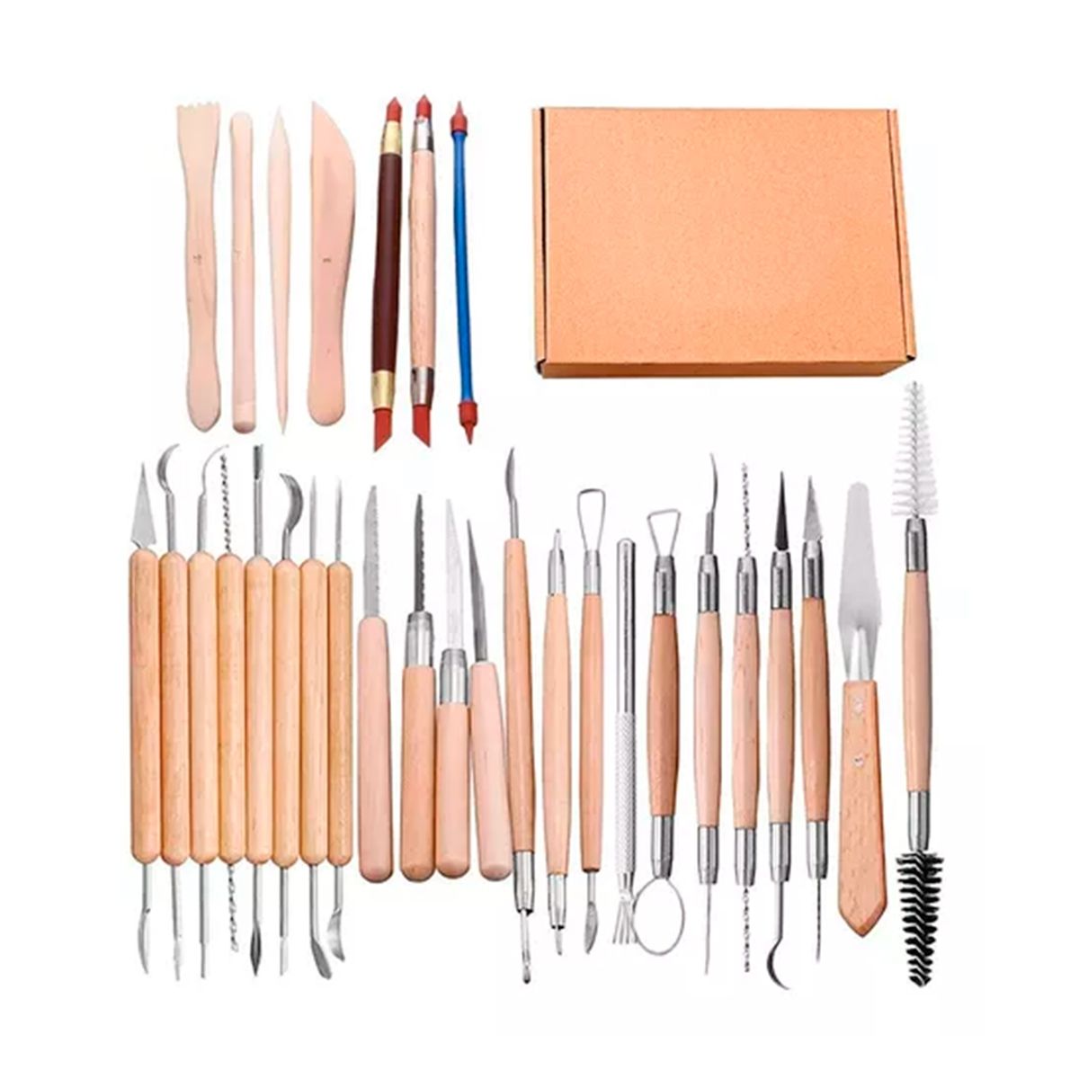 GENERICO - Kit 30 Herramientas Para Esculpir Y Tallar Escultura