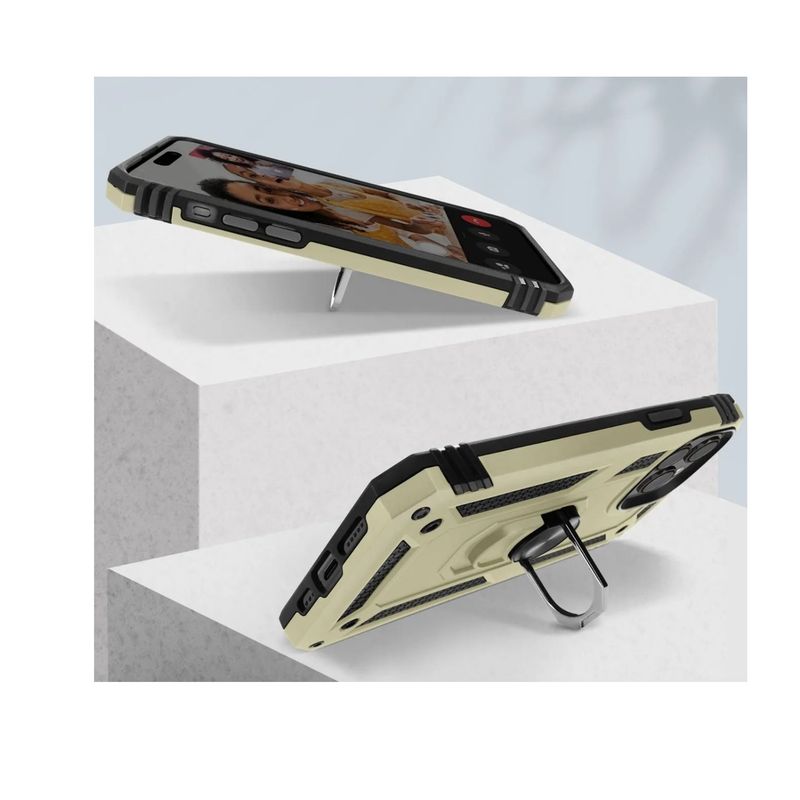 JOIGO - Carcasa Funda Para iPhone 14 Con Anillo Soporte Azul