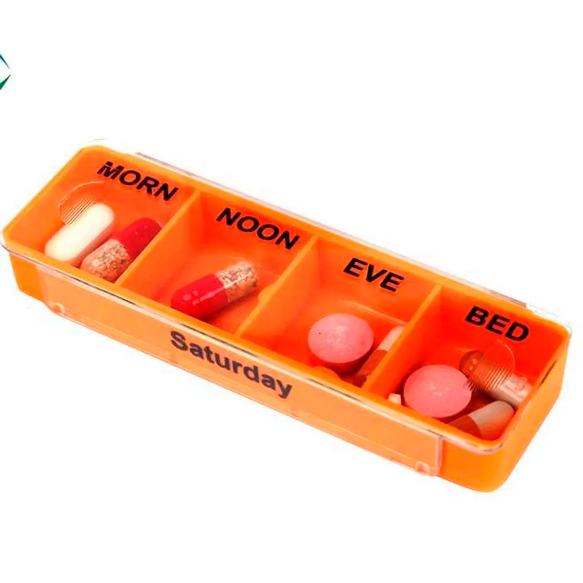 GENERICO - Pastillero Semanal 4 Tomas Diarias X 7 Días Desmontables