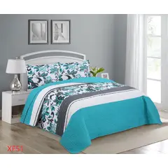 GENERICO - Cubrecama Quilt King Hermosos Diseños