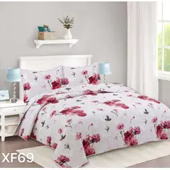 GENERICO - Cubrecama Quilt King Hermosos Diseños