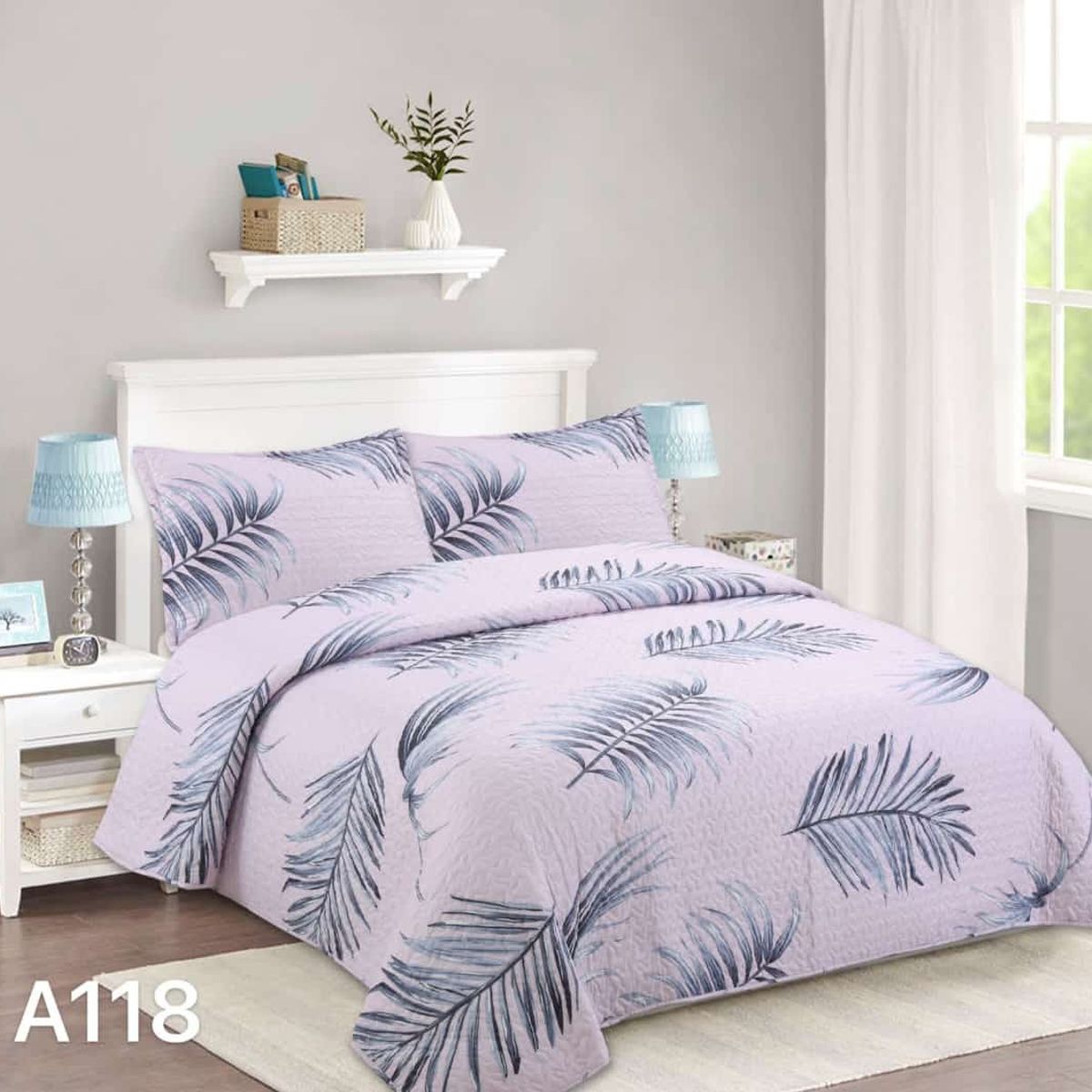 GENERICO - Cubrecama Quilt King Hermosos Diseños