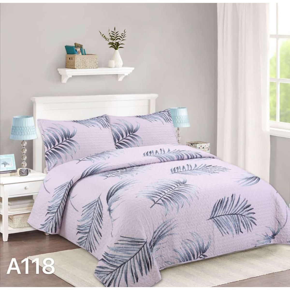 GENERICO - Cubrecama Quilt King Hermosos Diseños