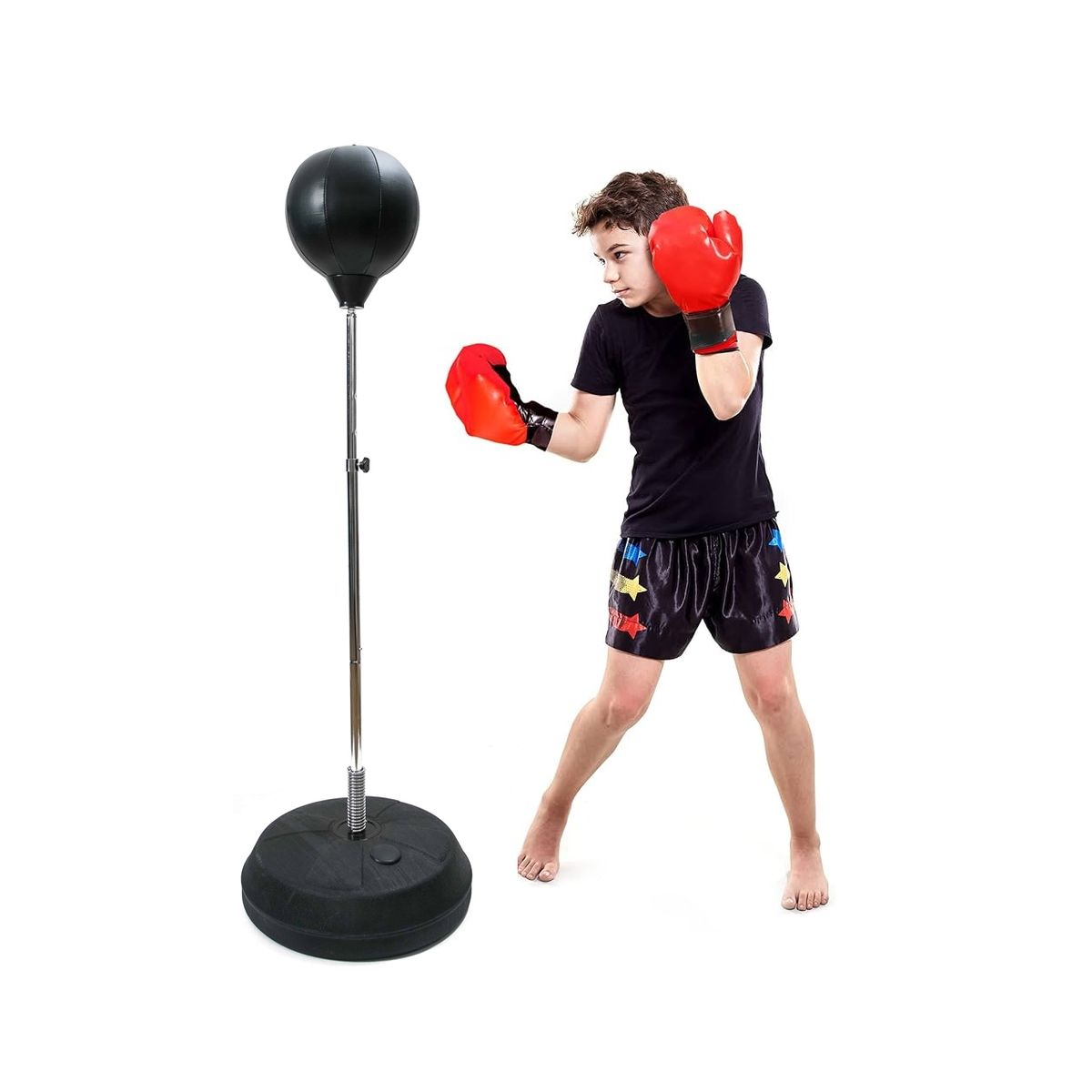 GENERICO - Punching bolsa boxeo infantil  guantes bolas reflejo TJ730