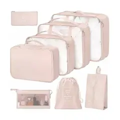 GENERICO - Bolsas Organizadoras De Maletas Para Viaje 8 En 1