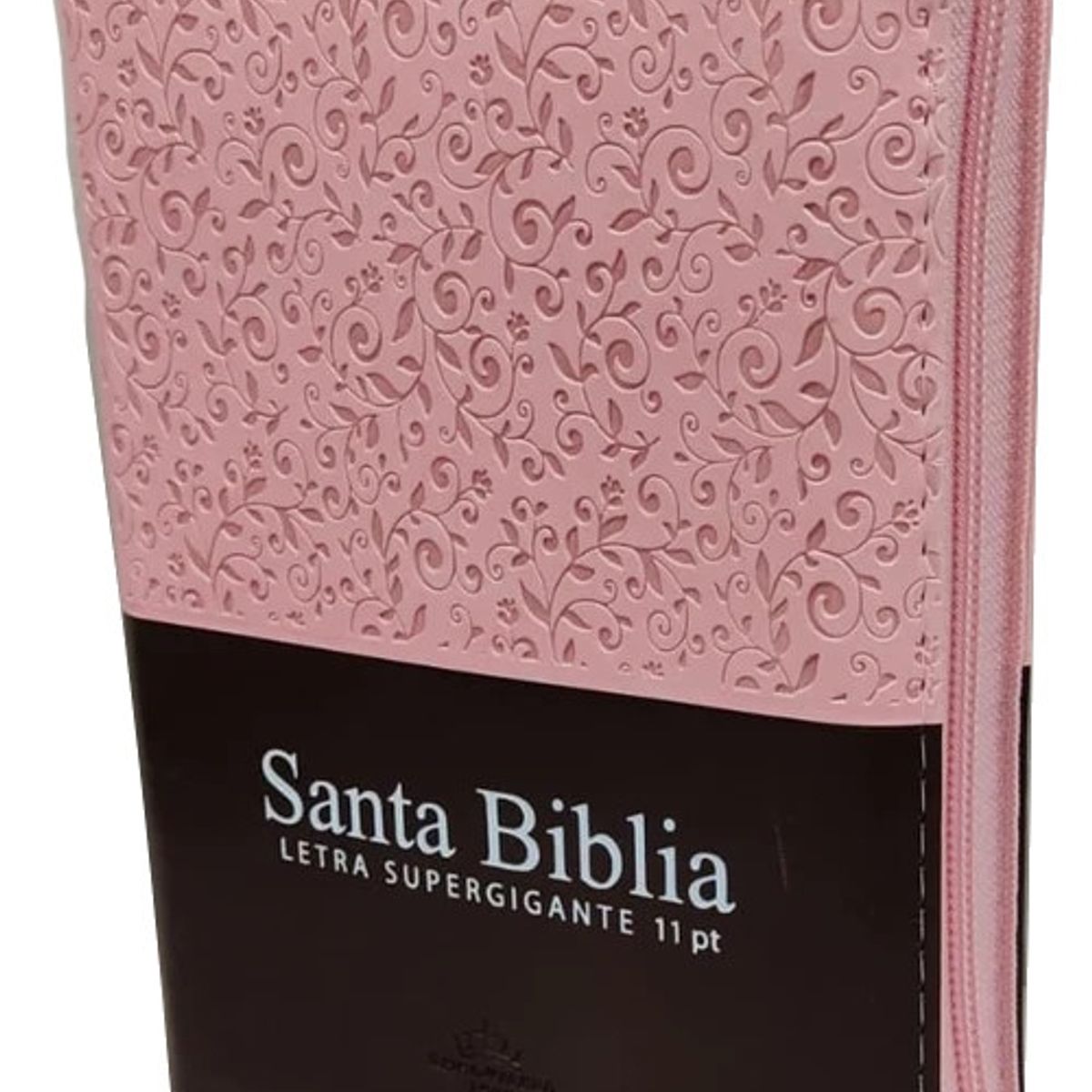 SOCIEDADES BIBLICAS UNIDAS - Biblia Letra Grande 11 puntos tamaño compacto rosa marrón