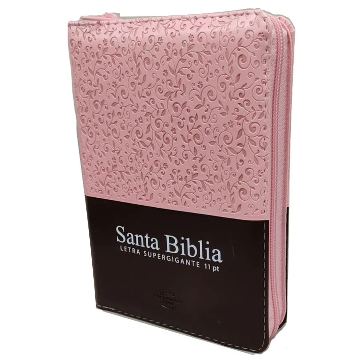 SOCIEDADES BIBLICAS UNIDAS - Biblia Letra Grande 11 puntos tamaño compacto rosa marrón