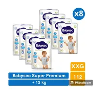 Pañales Super Premium XXG 112 pañales