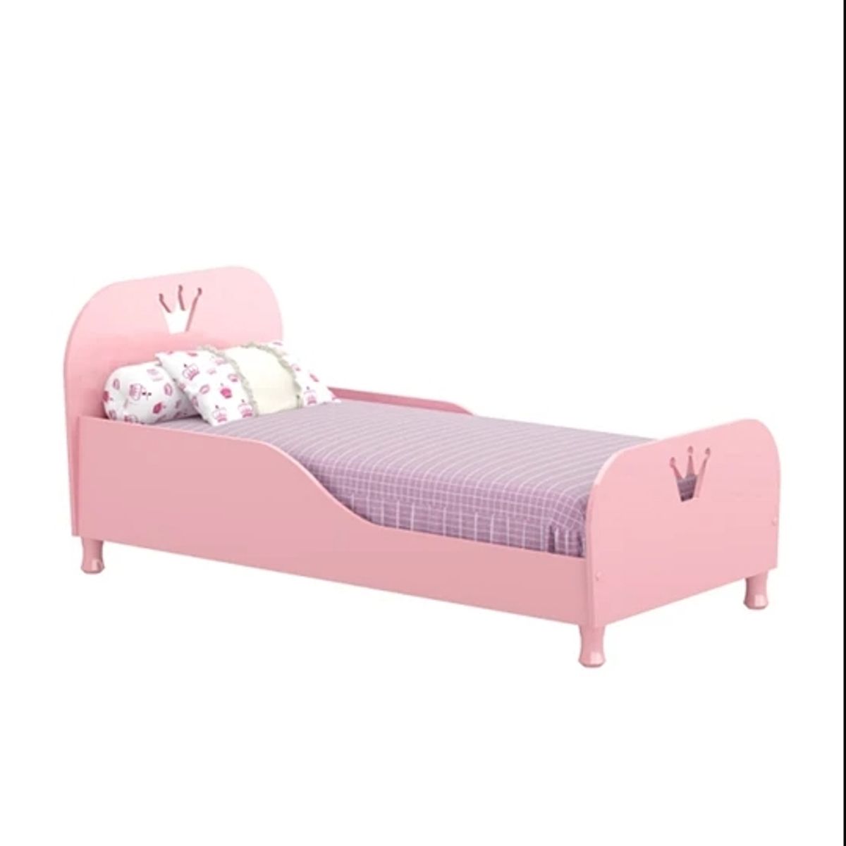 BE DESIGN - Mini Cama Infantil Mod Princesa Rosado