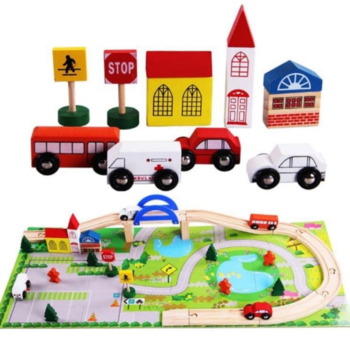 GENERICO - Pista Puente De Madera Armable